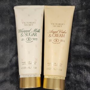 Victoria's Secret Whipped Milk & Sugar and Angel Cake & Cream Lotions